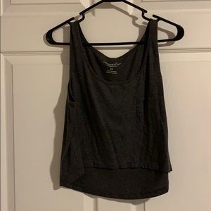 AE Medium Gray Crop Tank